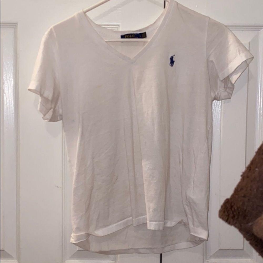 white polo tee